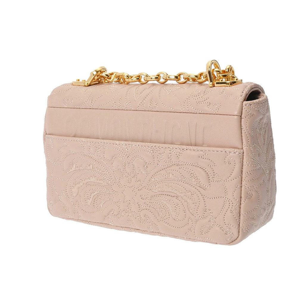 Dior Shoulder Bag KARO Pink CHRISTIAN Lambskin Chain Pink